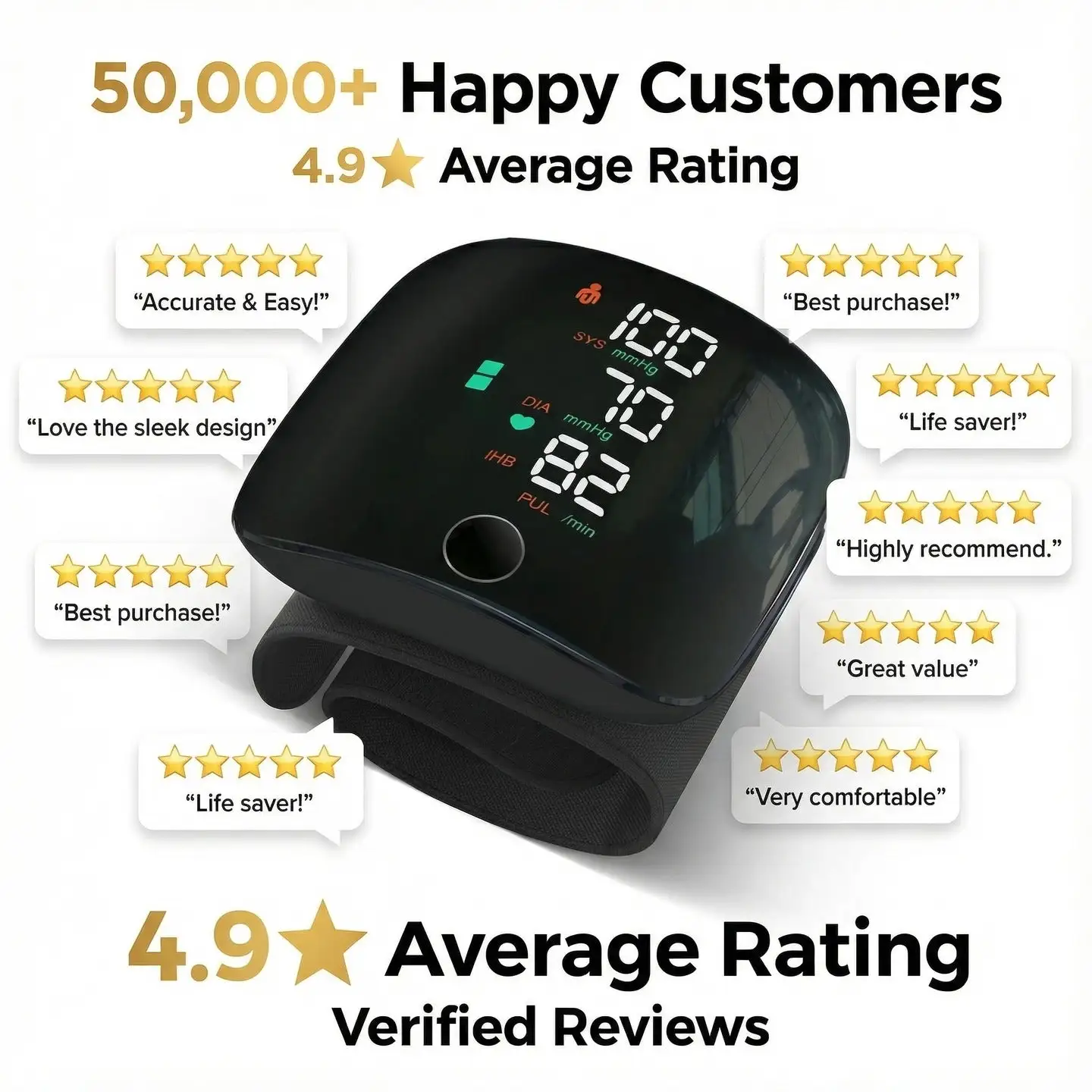 ✨Ringminds®-Portable and Accurate Wrist Blood Pressure Monitor✨