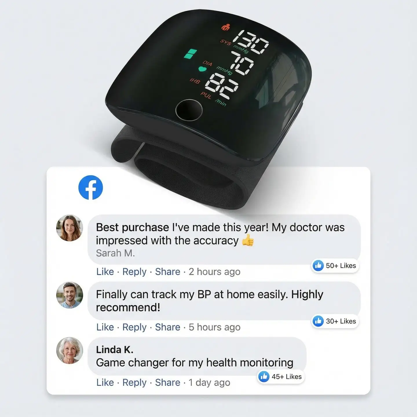 ✨Ringminds®-Portable and Accurate Wrist Blood Pressure Monitor✨