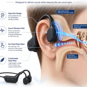 ⚡ 50K+ Sold | Ringminds™ Bone Conduction Smart Hearing Headphones – Clear Sound & Open-Ear Comfort