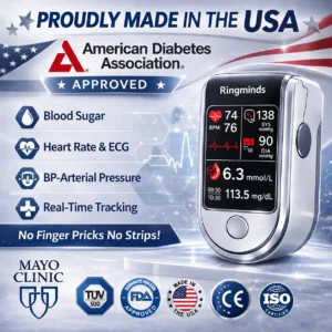 🔥Final 3 Hours : 🏆Ringminds™ Non-Invasive Blood Glucose Meter 99.9% Accuracy （Mayo Clinic Recommended）